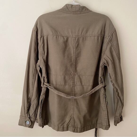 Free People | In Our Nature Cargo Jacket Belted Utility Army Green Boho XS - Picture 5 of 7